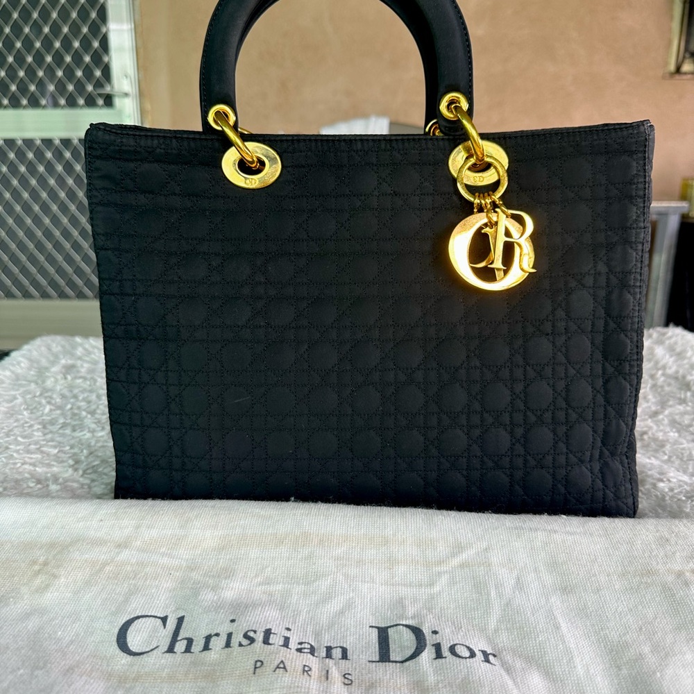 CHRISTIAN DIOR MEDIUM CANVAS BAG